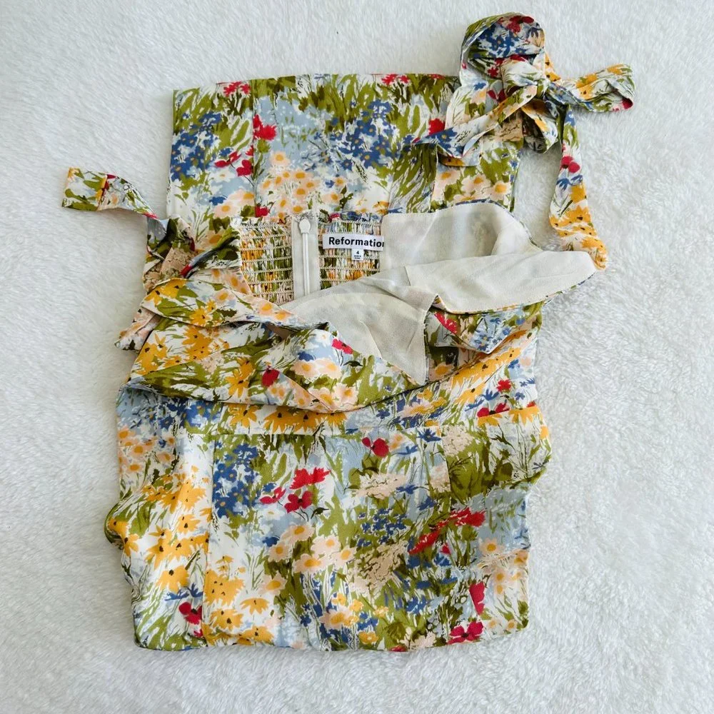 Reformation Nadira Dress in Countryside | New - Picture 6 of 11